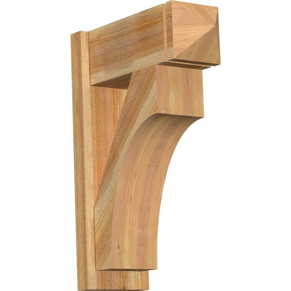 Ekena Millwork Westlake Rough Sawn Arts and Crafts Outlooker, Western Red Cedar, 8"W x 20"D x 28"H OUT08X20X28WTL03RWR - main
